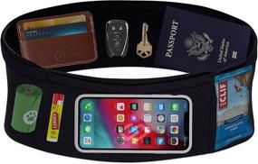 img 3 attached to 🏋️ Sporteer VersaMax Fitness Belt: Large Secure Pockets for Smartphones, Money, Passport, and Valuables - Ideal Travel, Workout, and Running Waist Pack