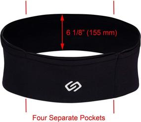 img 2 attached to 🏋️ Sporteer VersaMax Fitness Belt: Large Secure Pockets for Smartphones, Money, Passport, and Valuables - Ideal Travel, Workout, and Running Waist Pack