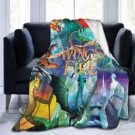 🐉 super cozy dragon blanket fleece microfiber for couch, sofa or bed - all seasons, 50"x40 logo