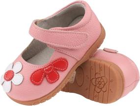 img 1 attached to Femizee Leather Design Princess Toddler Girls' School Uniforms and Shoes