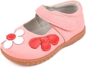 img 4 attached to Femizee Leather Design Princess Toddler Girls' School Uniforms and Shoes
