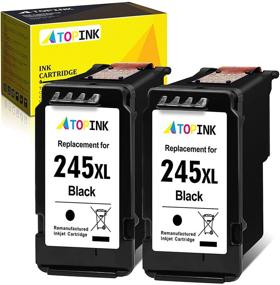 img 4 attached to 🖨️ ATOPINK Remanufactured Ink Cartridge: Canon PG-245XL PG-245 245XL PG-243 245 XL (2 Black) - Compatible with Pixma TR4520 TR4522 MX490 MX492 MG2922 MG3022 MG3320 MG2525 TR4527 TS302 Printer
