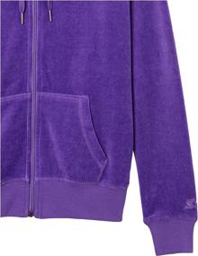 img 1 attached to 🧥 Amazon Exclusive: Trendy and Comfortable Starter Women's Velour Track Jacket with Hood