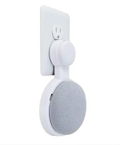 img 4 attached to 🔌 The Mini Genie: Space-Saving Wall Mount Hanger Stand for Google Nest Mini (2nd Gen), White, 1-Pack