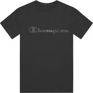 champion sleeve fashion heather vertical boys' clothing : active логотип