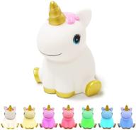 enhance bedtime with a rechargeable unicorn night light for kids - timer, colorful tap lights, and portable design - perfect for boys and girls bedroom! логотип