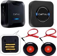 📞 calltou caregiver pager wireless call button system: enhancing care for elderly, disabled, and patients with 2 transmitters, 1 plug-in receiver, 1 portable receiver, and nurse calling alert logo