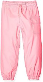 img 1 attached to Hatley Childrens Splash Pants Classic Girls' Clothing in Pants & Capris