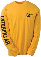 🐛 authentic caterpillar trademark banner t shirt - classic regular fit logo