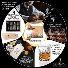 img 3 attached to 🍶 Personalized Decanter Exquisite Anniversary Coasters Enhance Food Service Equipment & Supplies for Tabletop & Serveware