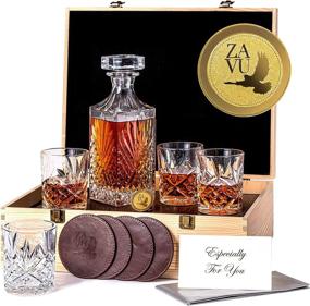 img 4 attached to 🍶 Personalized Decanter Exquisite Anniversary Coasters Enhance Food Service Equipment & Supplies for Tabletop & Serveware