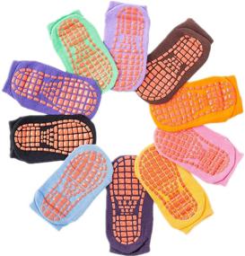img 4 attached to 🩴 Comfortable Elderly Slipper for Hospital and Indoor Use: Pilates Inspired Girls' Clothing