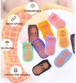 img 1 attached to 🩴 Comfortable Elderly Slipper for Hospital and Indoor Use: Pilates Inspired Girls' Clothing