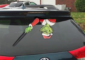 img 2 attached to 🎅 Grim Santa Winter WiperTag: Spooky Festive Decal for Rear Vehicle Wiper Blade