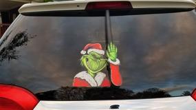 img 3 attached to 🎅 Grim Santa Winter WiperTag: Spooky Festive Decal for Rear Vehicle Wiper Blade