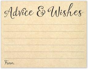img 3 attached to 📋 Rustic Kraft Brown Guestbook Alternative Cards - Advice and Wishes - 4.25x5.5 Size - Pack of 50