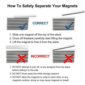 img 1 attached to 💪 Раскройте силу мощных неодимовых прямоугольных магнитов - набор силы и универсальности.
