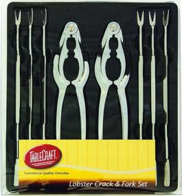 img 1 attached to Enhance Your Seafood Dining Experience with TableCraft's 8-Piece Seafood Set!