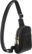 inicat small crossbody leather screen black women's handbags & wallets and crossbody bags logo