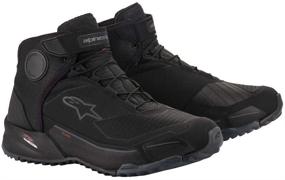 img 2 attached to Alpinestars CR-X Drystar Motorcycle Shoe for Men in Black/Black - Size 9