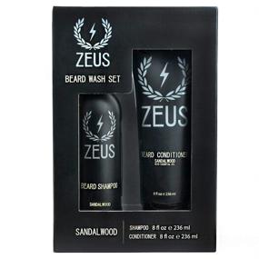 img 4 attached to US Made ZEUS Beard Shampoo & Conditioner Set – Softens and Hydrates, Prevents Itching and Flaking (Sandalwood Scent) – Better Beard Care