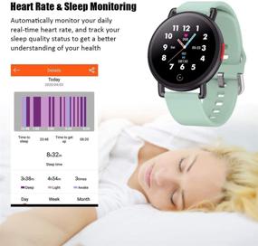 img 3 attached to ⌚ Smart Watch Fitness Tracker: Heart Rate Monitor, Activity Tracker, Pedometer, Sleep Monitor, Calorie Counter, IP68 Waterproof - Compatible with Android and iOS for Women and Men