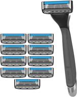 🪒 dorco pace 4 pro - 4-blade razor shaving system - 10 cartridges + 1 handle logo