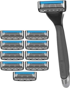 img 4 attached to 🪒 Dorco Pace 4 Pro - 4-Blade Razor Shaving System - 10 Cartridges + 1 Handle