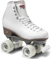 sure-grip white fame roller skate: superior performance on any surface logo