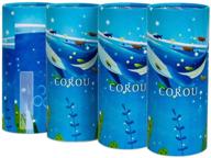 🚗 car tissues facial tissue 4 packs, 150 count tissues per tube: portable cylinder box roll for office, car & home (sea) logo