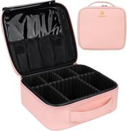 chomeiu travel makeup case: professional cosmetic 🎀 organizer bag for tools & accessories (cute small, b-pink) logo