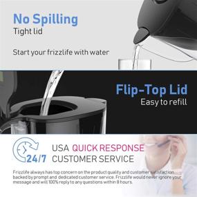 img 1 attached to 🚱 Frizzlife Water Filter Pitcher: Enhanced 10-Cup Purifier for Lasting Effectiveness, Filter Life Remind, Adjustable Filtration Speed, Reduces Chlorine, Heavy Metals & Fluoride, Eliminates Bad Taste & Odor, Dark Shade