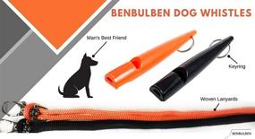 img 3 attached to 🐶 Enhance Recall Training with Benbulben Twin Pack of Professional High Pitch Plastic Dog Whistles - includes Rope Lanyards & Keyrings!