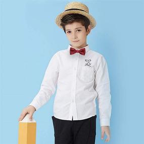 img 3 attached to 👶 AUSKY Pre Tied Bow Ties for Toddlers - Adjustable and Stylish Boys' Accessories