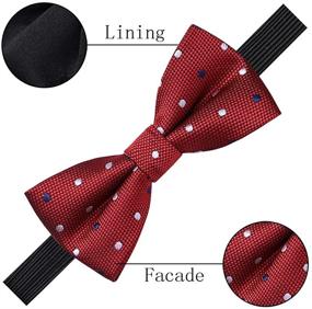 img 1 attached to 👶 AUSKY Pre Tied Bow Ties for Toddlers - Adjustable and Stylish Boys' Accessories