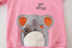 img 1 attached to 👧 Cute Cotton Toddler Girls Fall Sweatshirts: Long Sleeve Adorable Pullover Shirt for Kids - Casual Tops