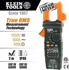 img 3 attached to 🔧 Klein Tools CL600 Electrical Tester, Digital Clamp Meter with Autorange TRMS, AC Current Measurement, AC/DC Voltage Testing, Resistance, NCVT, and More - Up to 1000V