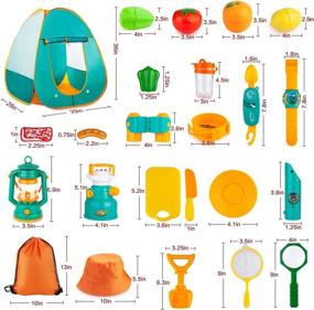 img 3 attached to AOKIWO Camping Outdoor Pretend Toddler