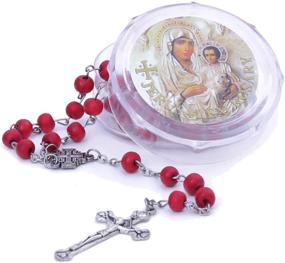 img 4 attached to Authentic Jerusalem Catholic Prayer Rosary, Handcrafted in The Holy Land of Israel