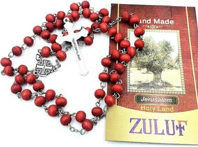 img 3 attached to Authentic Jerusalem Catholic Prayer Rosary, Handcrafted in The Holy Land of Israel