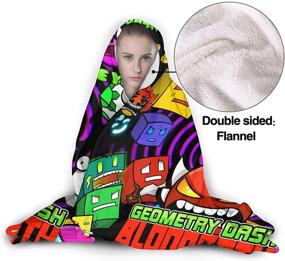 img 1 attached to Pulchrumcs Fleece Blanket Wearable Blankets Bedding