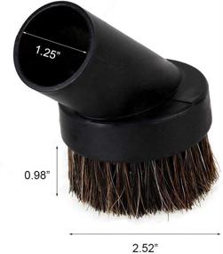 img 3 attached to High-Quality Soft Horsehair Bristle Replacement Dusting Brush for 1.25'' Round Attachment Vacuum Cleaners by Accessory USA