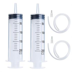 img 4 attached to Versatile Syringes: Plastic Scientific Watering and Refilling Solution
