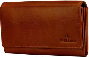 img 1 attached to Finelaer Leather Clutch Envelope Carryall