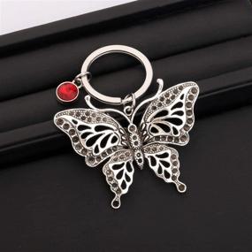 img 1 attached to 🦋 FAADBUK Butterfly Keychain: Personalized Birthstone Jewelry for a Meaningful and Memorable Gift