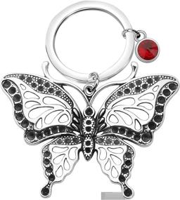 img 4 attached to 🦋 FAADBUK Butterfly Keychain: Personalized Birthstone Jewelry for a Meaningful and Memorable Gift