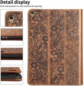 img 1 attached to 🐄 Gexmil Genuine Cowhide Case - Brown Pattern