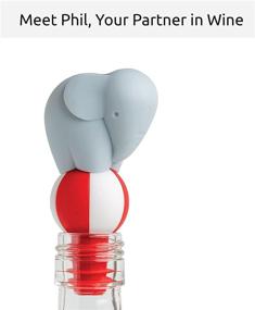 img 2 attached to 🍷 OTOTO Phil Wine Stopper: Keep Your Wine Fresh with Reusable BPA-Free Silicone Plug