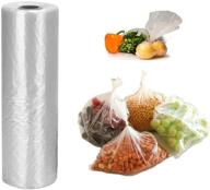 convenient 12 x 20 inch plastic produce bags - 350 bags/roll for fruits, vegetables, bread, and food storage logo