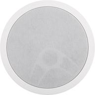 polk audio mc80 2-way in-ceiling 8-inch speaker (single) - dynamic built-in sound, ideal for humid indoor spaces, bathrooms, kitchens, patios - white logo